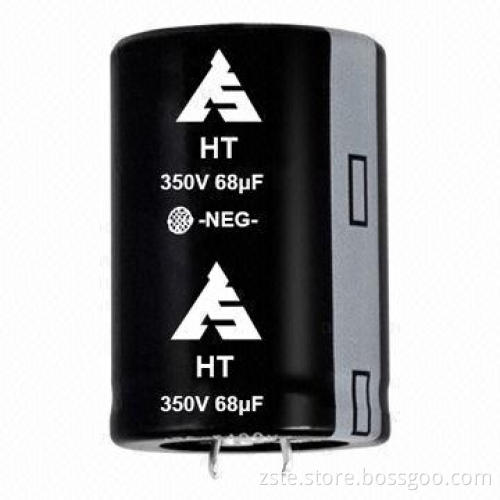 New product snap-in aluminum electrolytic capacitor with high voltage, 350V, 68uf, 3,000h